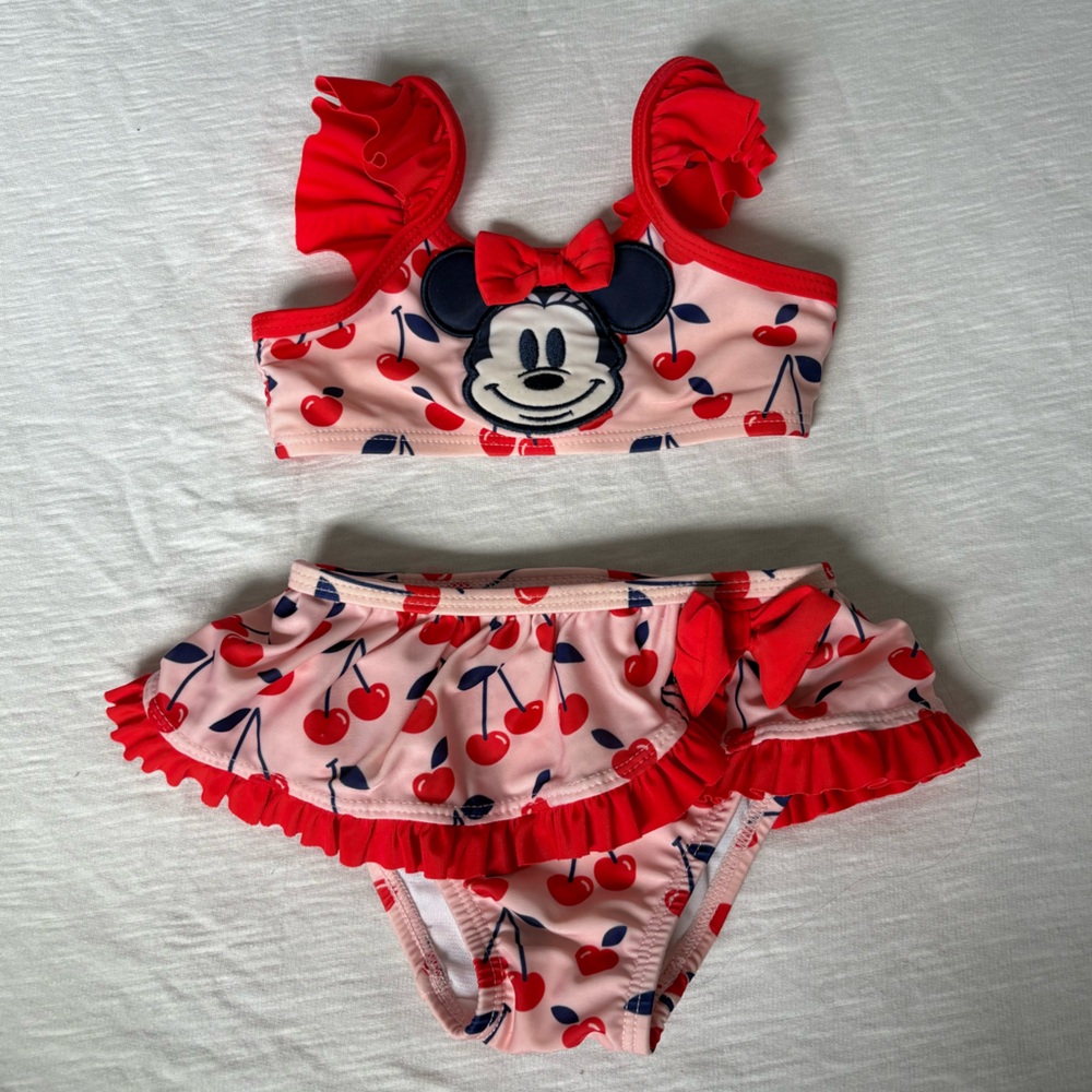 Minnie Mouse 2 Piece Swimsuit 3-6 M